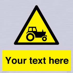 Custom warning farm machinery